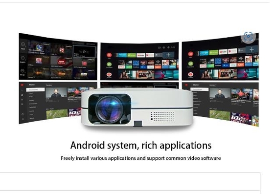 1920*1080dpi WIFI LCD Android Mini Portable Projectors For Hotel Cinema