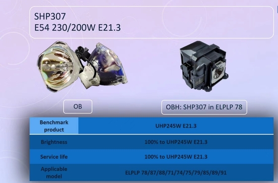 Βολβοί προβολέων του Phoenix SHP307OB για ELPLP71 ELPLP74 ELPLP75 ELPLP78 ELPLP79 ELPLP85 ELPLP87 ELPLP88 ELPLP89 ELPLP91